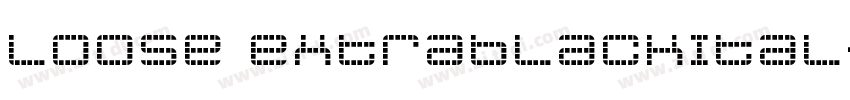 Loose ExtraBlackItal字体转换